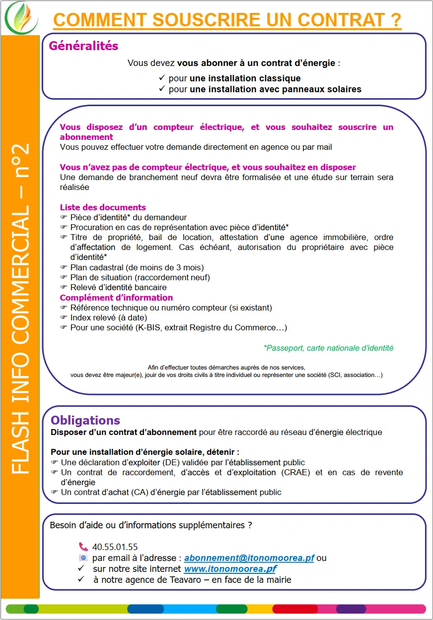 Souscrire contrat